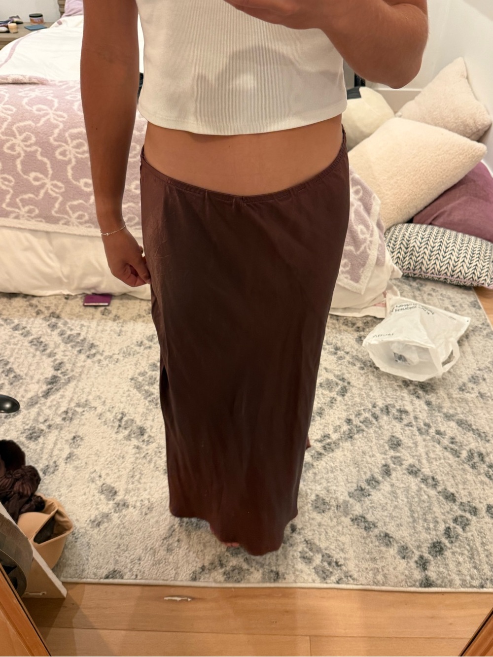 Brown Women's Maxi Skirt